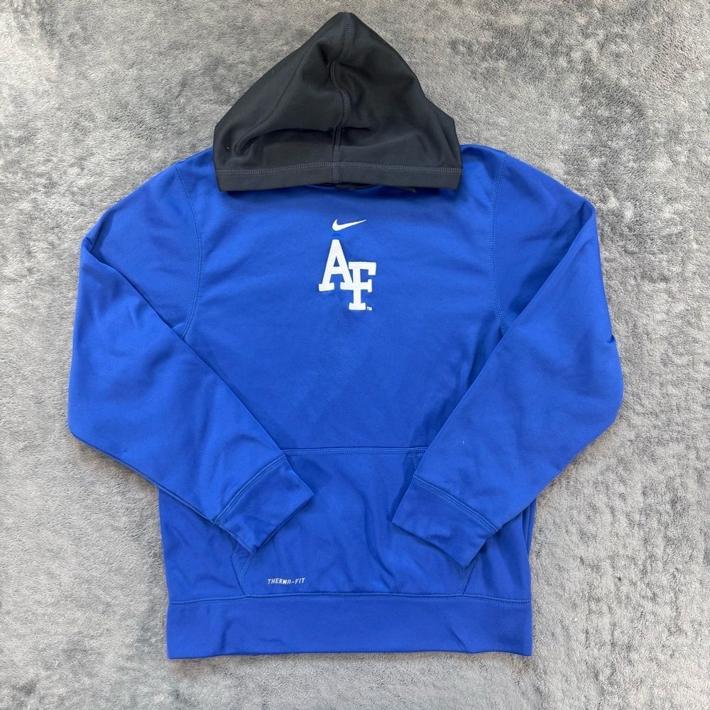Nike Therma-Fit Youth Air Force Falcons Embroidered Two Tone Hooded Sweatshirt
